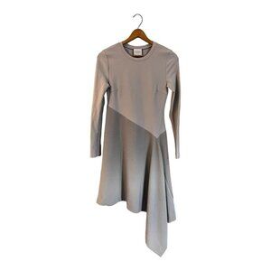 Elegant Gray Asymmetrical Dress
